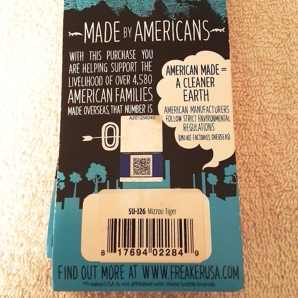 Freaker Bottle Sweater Mizzou Tigers set of 2, fits Beer, yeti, Nalgene & more! - Picture 5 of 5